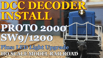 DCC Decoder Install and LED Conversion in an old LifeLike Proto 2000 SW7/1200 HO Switcher. ACHB 1-33