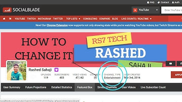 How to change your channel type on social blade!!!