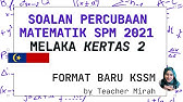 Fungsi Kuadratik Matematik Soalan Kertas 1 Percubaan Spm 2021 Melaka Youtube