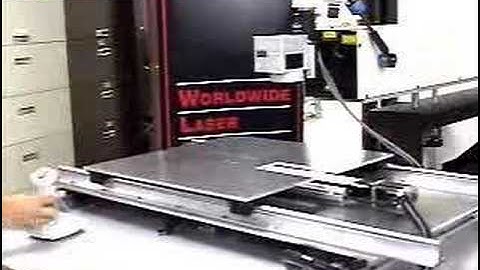 laser automation laser integrator www.wlsc.com  Using a joystick to control XY table