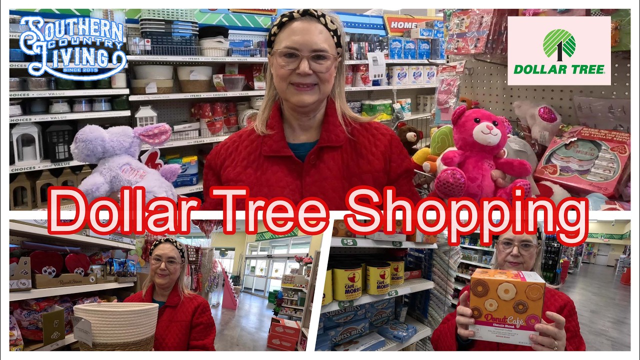 Большая поездка за покупками в Dollar Tree.