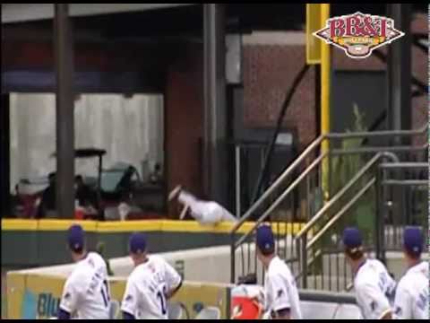 Winston-Salem Dash--Nick Ciolli robs a home run