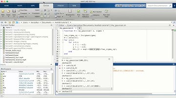 Blur and edge detection using the Gaussian filter