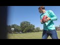 20 yards in  a basketball with hoop bullit pass