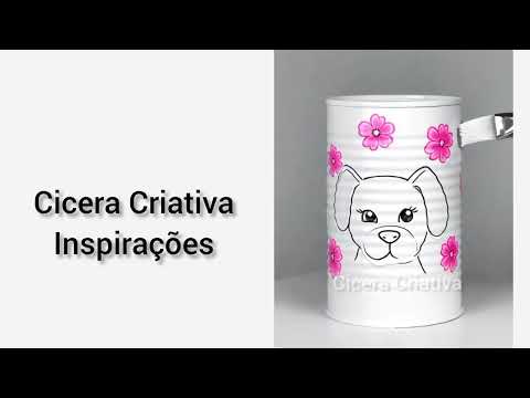 Vamos reciclar LATAS #decoracaocriativa #ideiasbrilhantes #ciceracriativa