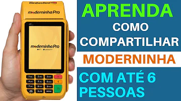 Como cadastrar outro usuário na moderninha?