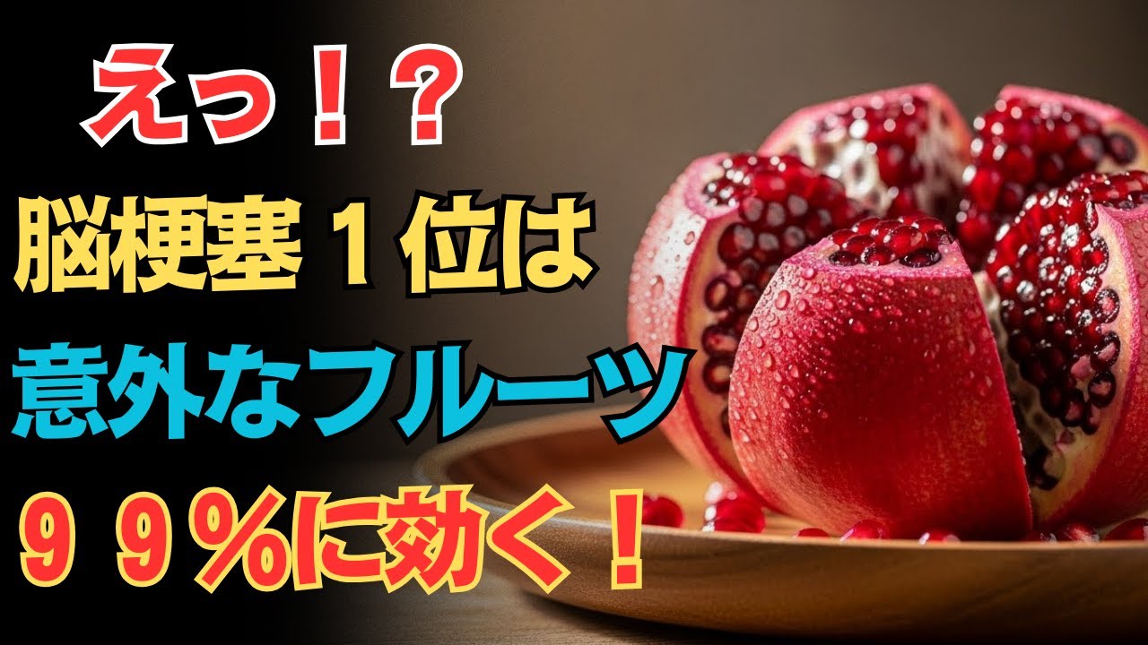 脳梗塞予防に！医師が毎日食べる奇跡のフルーツ３選【血管が若返る】