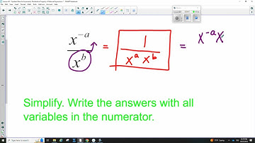 Lesson 40 - Quotient Rule for Exponents, Distributive Property of Rational Expressions