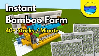 Fast Automatic Bamboo Farm - Minecraft 1.20