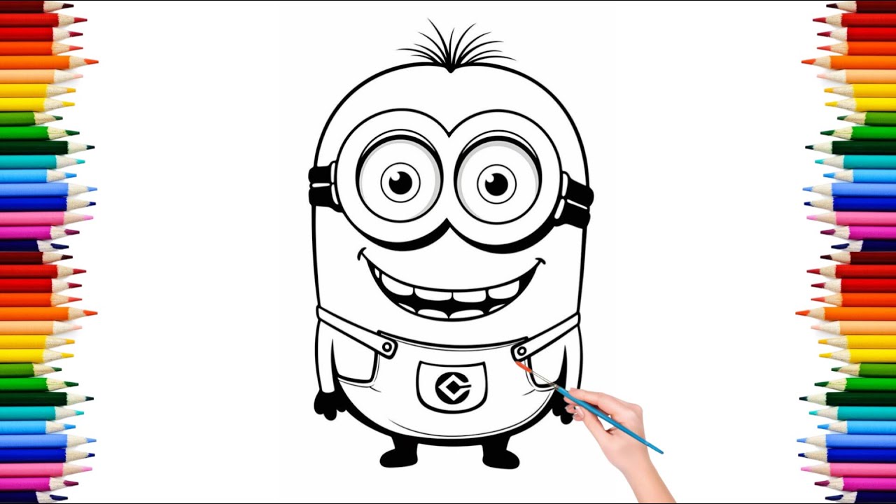 Let's colour Minion || Splash and Spill || Story for kids