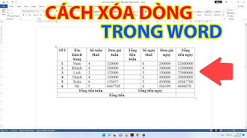 Cách Xóa Dòng Trong Word Cực Kỳ Đơn Giản