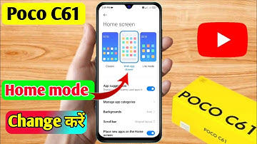 how to change home screen mode in poco c61, poco c61 home screen setting