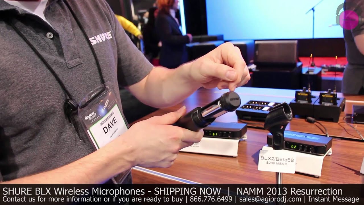 SHURE BLX Wireless Microphone Overview | NAMM 2013 - agiprodj.com