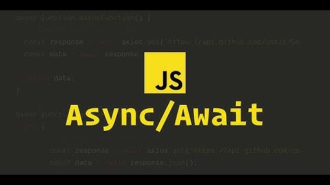 Async & Await || Promises in JavaScript : Part 5