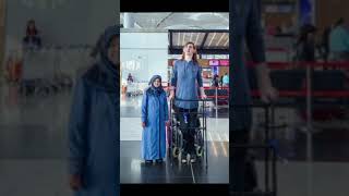 World's Tallest Woman Takes Her First Flight After Turkish Airlines Removes Seats To Fit Her In
