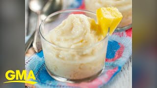 How to make a frozen whipped pineapple treat inspired by Dole Whip l GMA screenshot 4