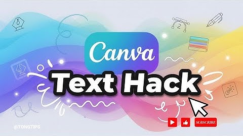 ⭐ HACKS: Canva Tutorial: Dual Color Text Style in Canva | 2025