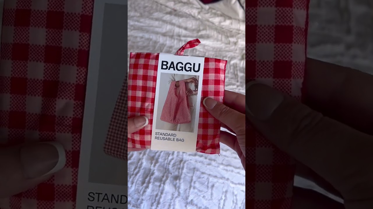 Chic gingham reusable bags for spring 