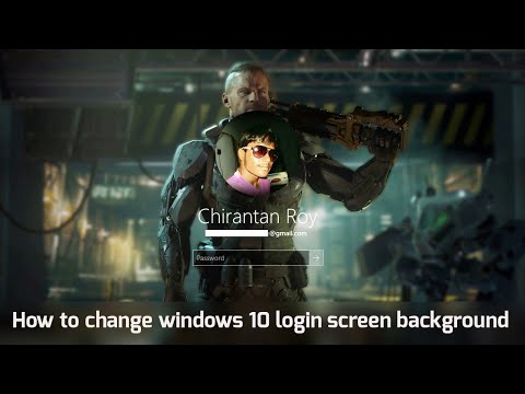 How to change windows 10 login screen background