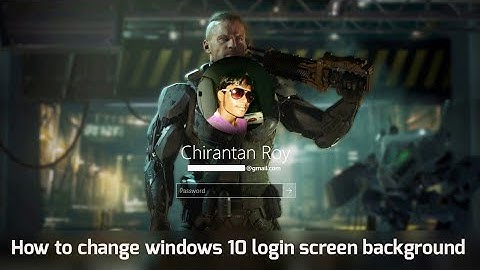 How to change windows 10 login screen background