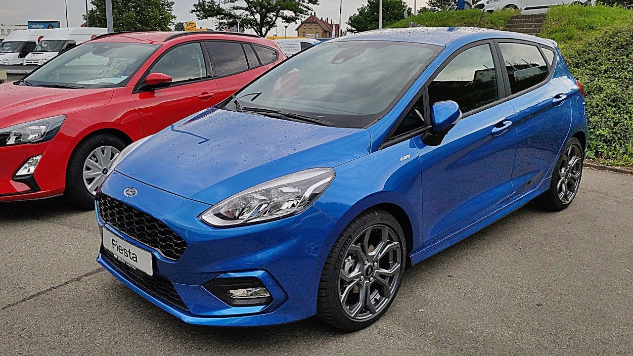 2019 New Fiesta St Line Dynamic Blau Exterior Interior 4k