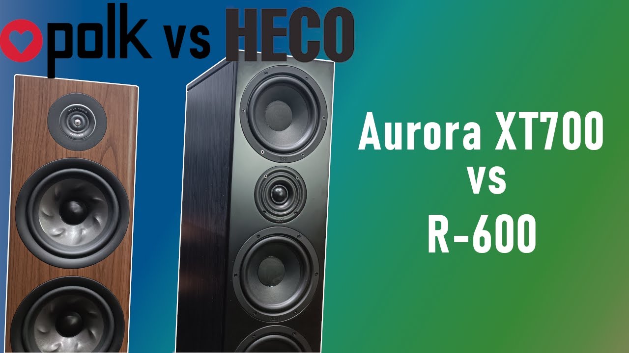 Heco Aurora XT700 vs Polk R-600 Porównanie kolumn głośnikowych stereo | Odsłuch