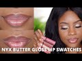 NYX BUTTER GLOSS ON BROWN SKIN TRY ON