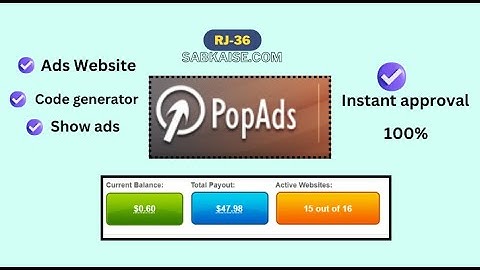 How to Set up Pop-Ads on your Blog || PopAds Review with Payment Proof || ADD Site |
