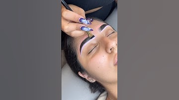 Watch me do a full brow lamination and tint ✨ #brows #browlamination #browtint #eyebrows #beauty