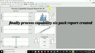 How to create Process capability sixpack report in minitab in hindi urdu