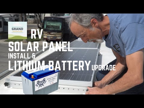 ep 196 rv solar panel install lithium battery upgrade diy how to