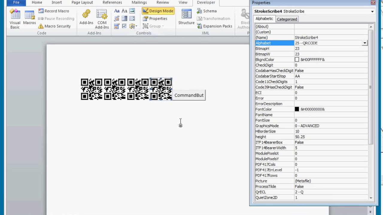 How to create QR Code in Word 26