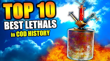 "MOST OVERPOWERED LETHALS" in COD HISTORY (Top Ten - Top 10) "Call of Duty" | Chaos
