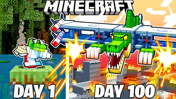 I Survived 100 Days as BOMBARDIRO CROCODILLO in Minecaft!