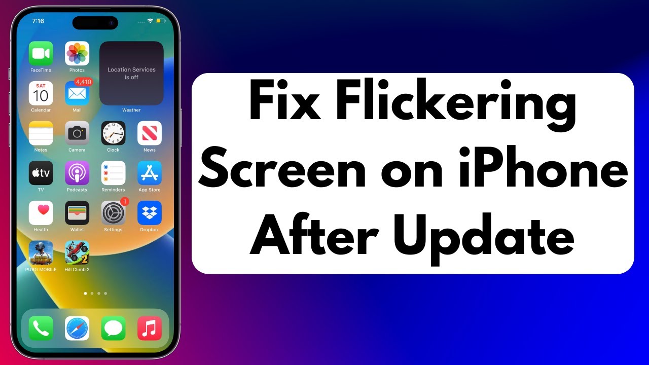 How to Fix iPhone Flickering Screen Issue After Update - YouTube