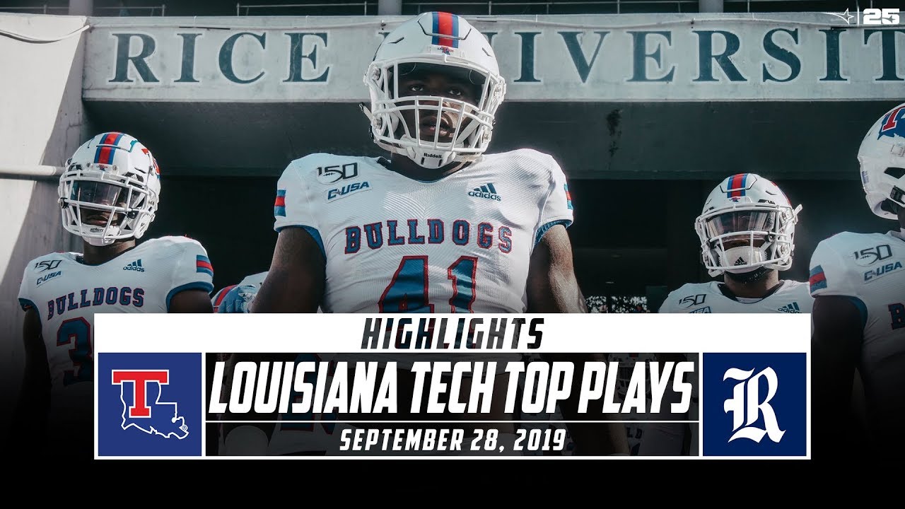 Louisiana Tech Football Top Plays vs. Rice (2019) | Stadium - YouTube