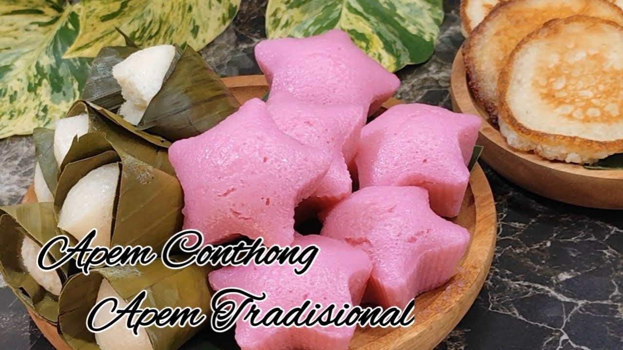Max Apemb Apem Conthong || Resep apem tradisional 1 adonan jadi 3 jenis apem ...