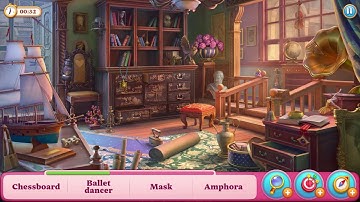 Manor Matters #15 Antique Shop - Hard level failed in Amphora, Mask, Chessboard, Dagger | gameplay