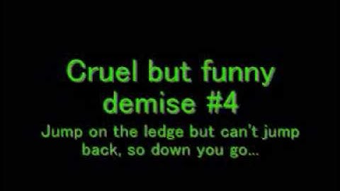 Cruel but funny demises in Cauldron 2 (C64)