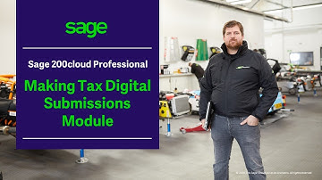Sage 200cloud Professional - Making Tax Digital Submissions Module