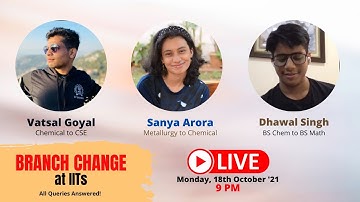 Branch Change at IITs: Answering all college queries LIVE! 🔥 #iit #josaa