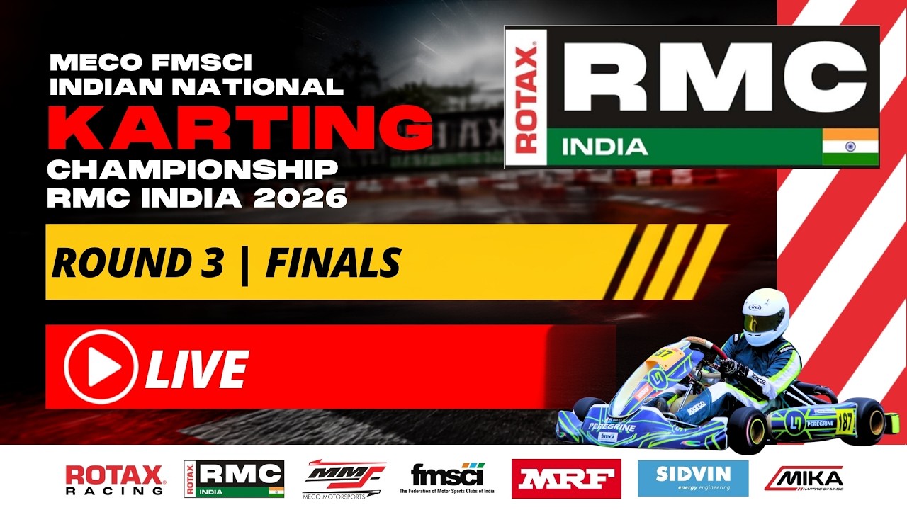 🏁 LIVE | FINALS | Round 3 | MECO FMSCI Indian National Karting Championship RMC India 2026