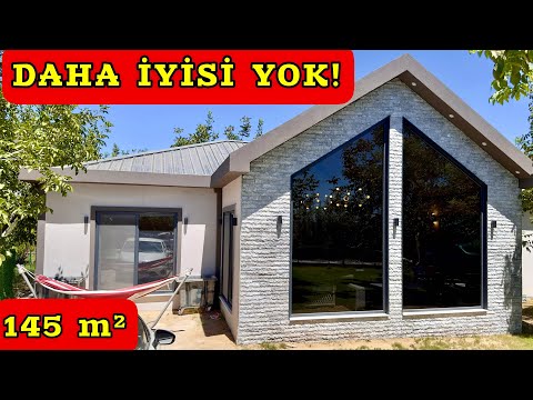 YAPILMIŞ EN İYİ Prefabrik Ev Turu ve Fiyatı - USTALIK DÖNEMİ ESERİ - Yeni Nesil Yalıtım (145 m²)