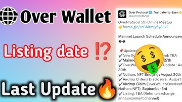 Over Wallet New Update.  over protocol airdrop. over wallet airdrop update.