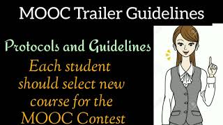 How to make MOOC trailer? MOOC trailer Guidelines|| #Mooctrailer #Onlincourse
