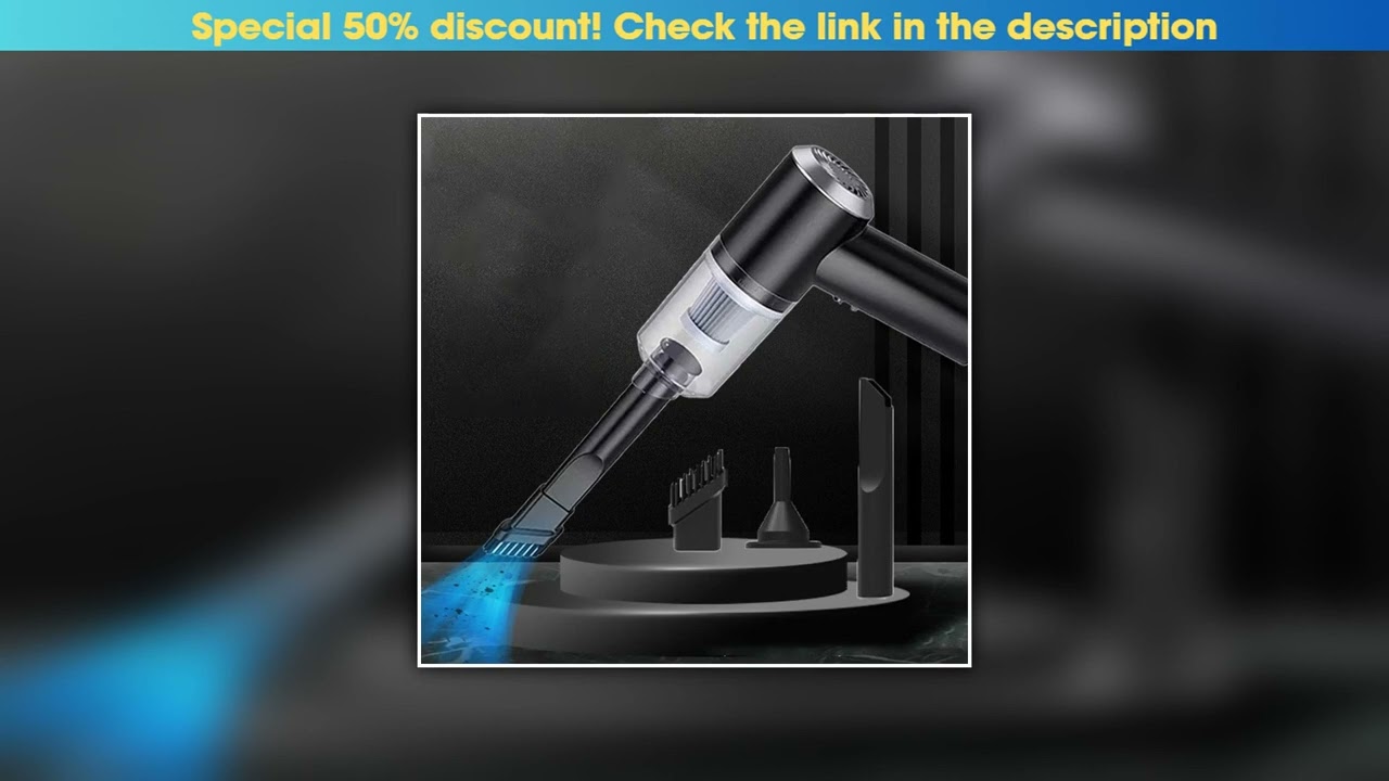 Hot Picks Car Vacuum Mini Cordless Vacuum 1200pa Handheld Car Vacuum USB Rechargeable Powerful Car•