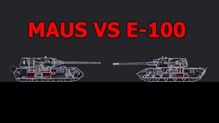 PzKpfw VIII "MAUS" VS PzKpfw E-100 | People Playground tank battle