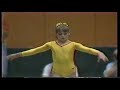後転跳び4連続　エカテリナ・サボー（ルーマニア）平均台1981国際女子ジ