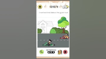 Brain Test 4 Level 72 I must beat Uncle Bubba at this go kart race #braintest4