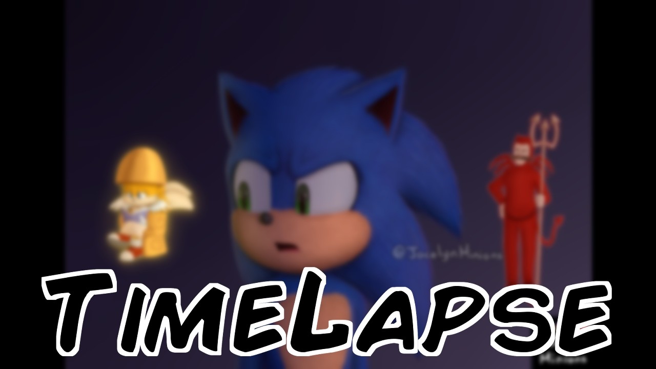 Sonic Movie SpeedPaint (TimeLapse)